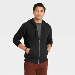 Men's Hooded Sweatshirt - Goodfellow & Co™ Black L