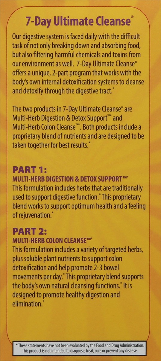 slide 9 of 14, Nature's Secret Tablets 7-Day Ultimate Cleanse 2 ea, 72 ct