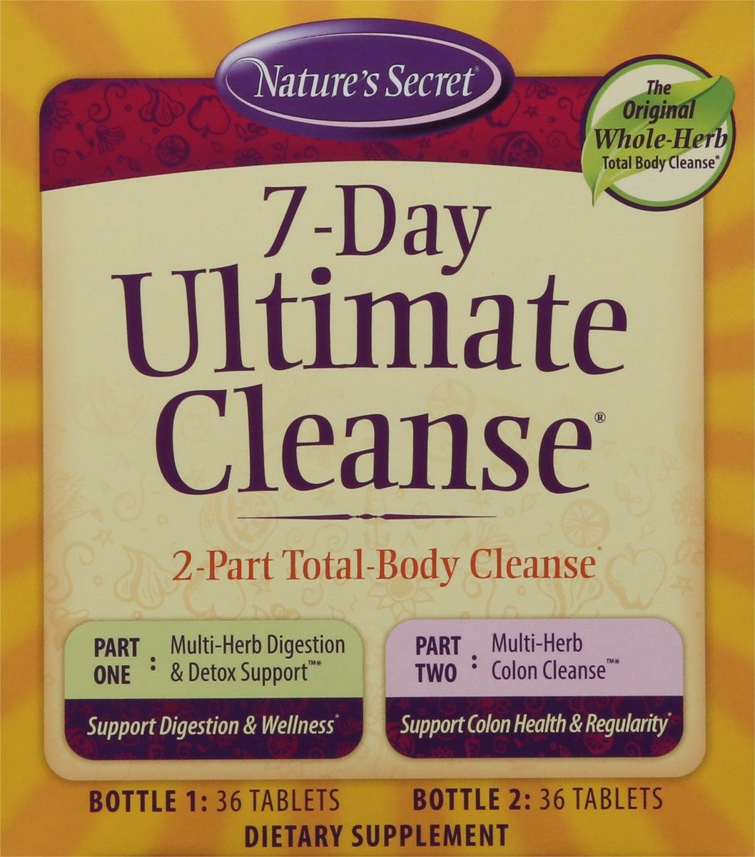 slide 4 of 14, Nature's Secret Tablets 7-Day Ultimate Cleanse 2 ea, 72 ct