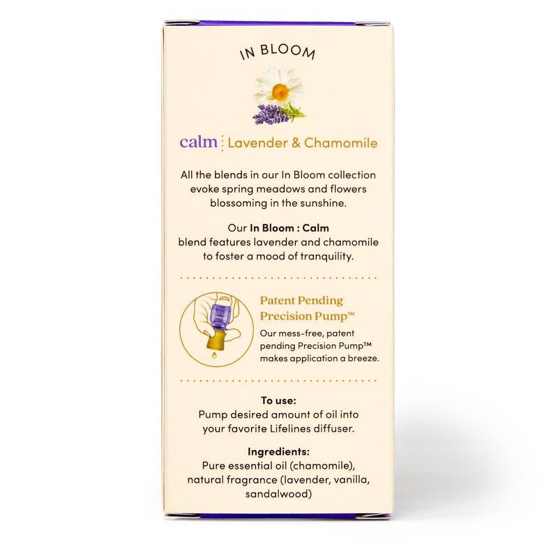 slide 3 of 7, Essential Oil Blend - In Bloom: Calm - Lifelines: 100% Pure, Relaxation Aroma, Precision Pump™, 1 ct