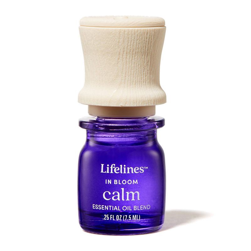 slide 1 of 7, Essential Oil Blend - In Bloom: Calm - Lifelines: 100% Pure, Relaxation Aroma, Precision Pump™, 1 ct