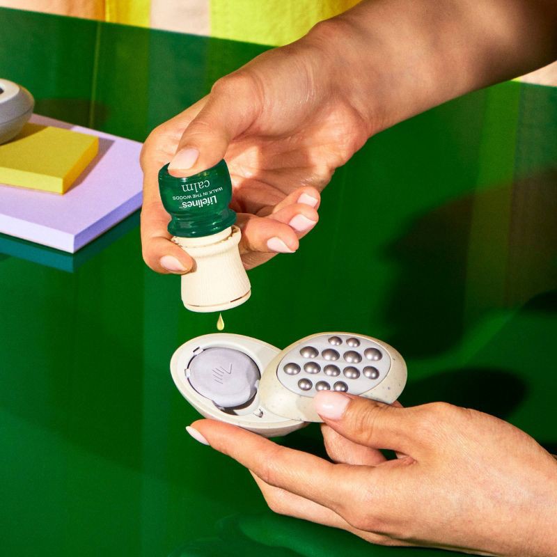 slide 2 of 10, 2pk Grounding Stones - Meditative Fidget Collection plus Essential Oil Blend - Lifelines: Spa Experience, Passive Oil Diffuser, No Battery Required, 2 ct