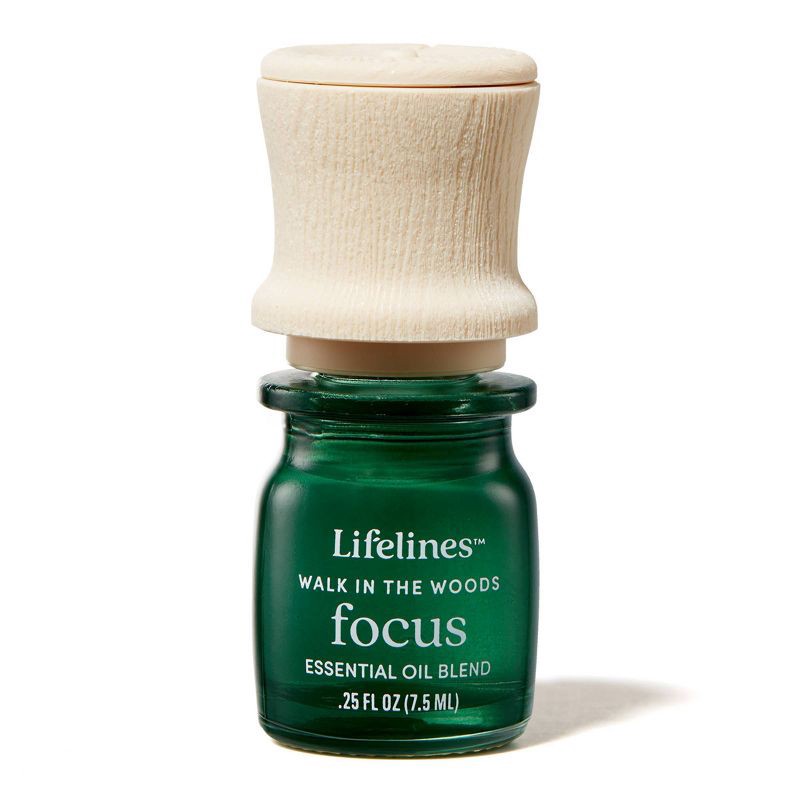 slide 1 of 7, Essential Oil Blend - Walk in the Woods: Focus - Lifelines: Aromatherapy with Cypress Scent, 0.25 Net Wt, for Diffusers, 1 ct