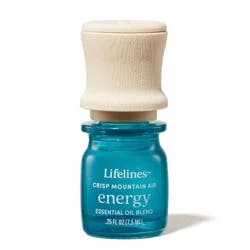 Essential Oil Blend - Crisp Mountain Air: Energy - Lifelines: Aromatherapy with Peppermint & Rosemary, 0.25 Net Wt