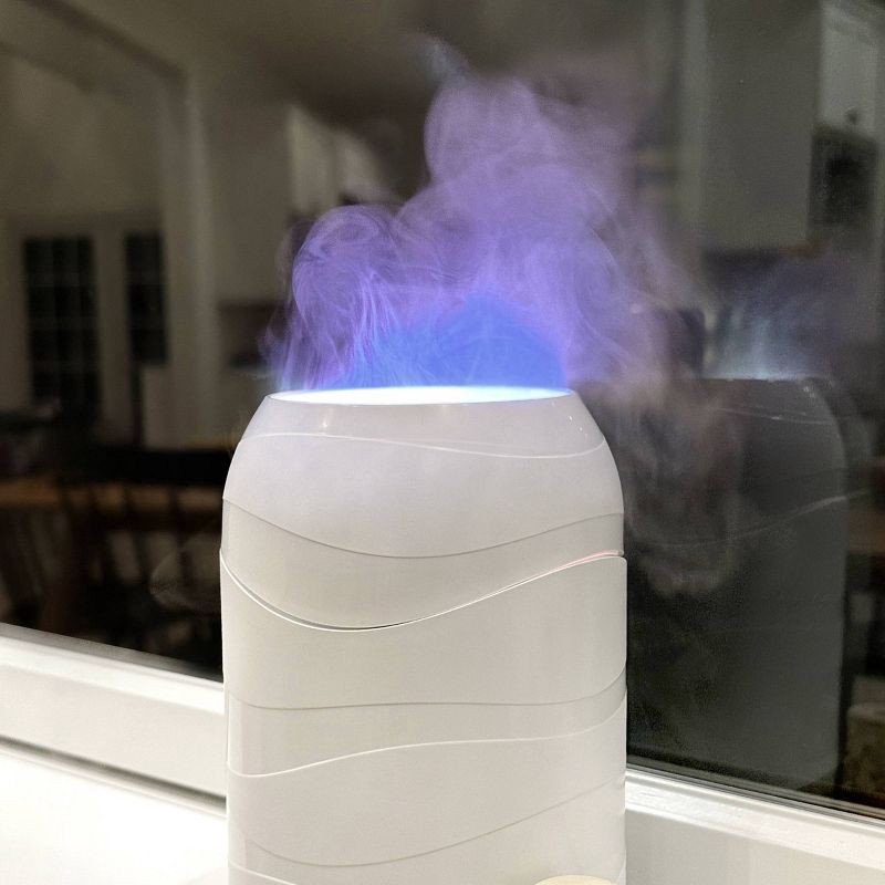 slide 6 of 8, Lifelines Waves Ultrasonic Diffuser: Aromatherapy with Mesmerizing Light Display, 1 ct