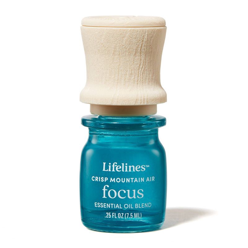 slide 1 of 7, Essential Oil Blend - Crisp Mountain Air: Focus - Lifelines: Aromatherapy, Citronella, 0.25 Net Wt, Oil Diffuser Compatible, 1 ct