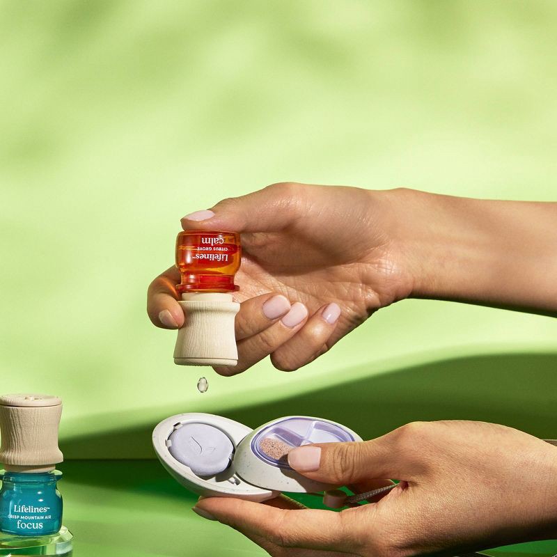 slide 9 of 10, Sensory Essentials Travel Set - Lifelines: Portable Aromatherapy Diffusers, Spa Journal, No Battery Needed, 1 ct