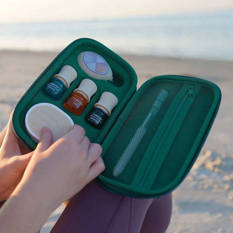 slide 10 of 10, Sensory Essentials Travel Set - Lifelines: Portable Aromatherapy Diffusers, Spa Journal, No Battery Needed, 1 ct