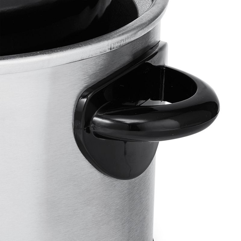 slide 3 of 7, KitchenSmith by Bella 6qt Manual Slow Cooker - Stainless Steel, 6 qt