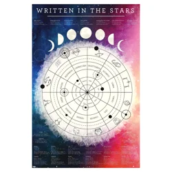 Trends Astrological Chart Written In The Stars Poster