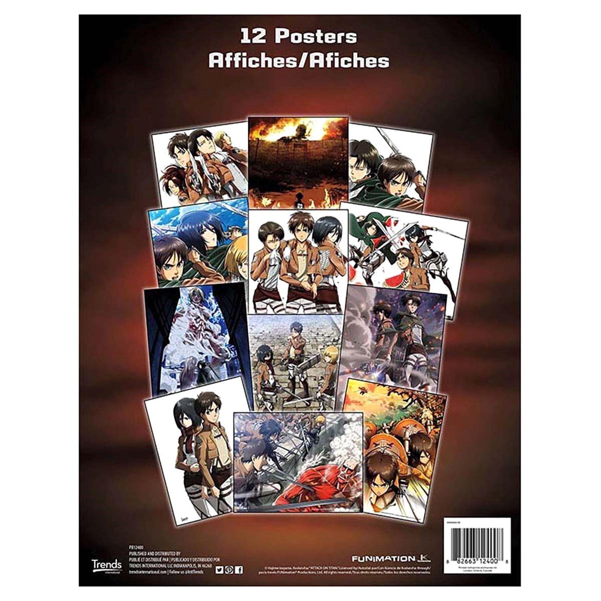 slide 2 of 2, Trends Attack On Titan Poster Book, 1 ct