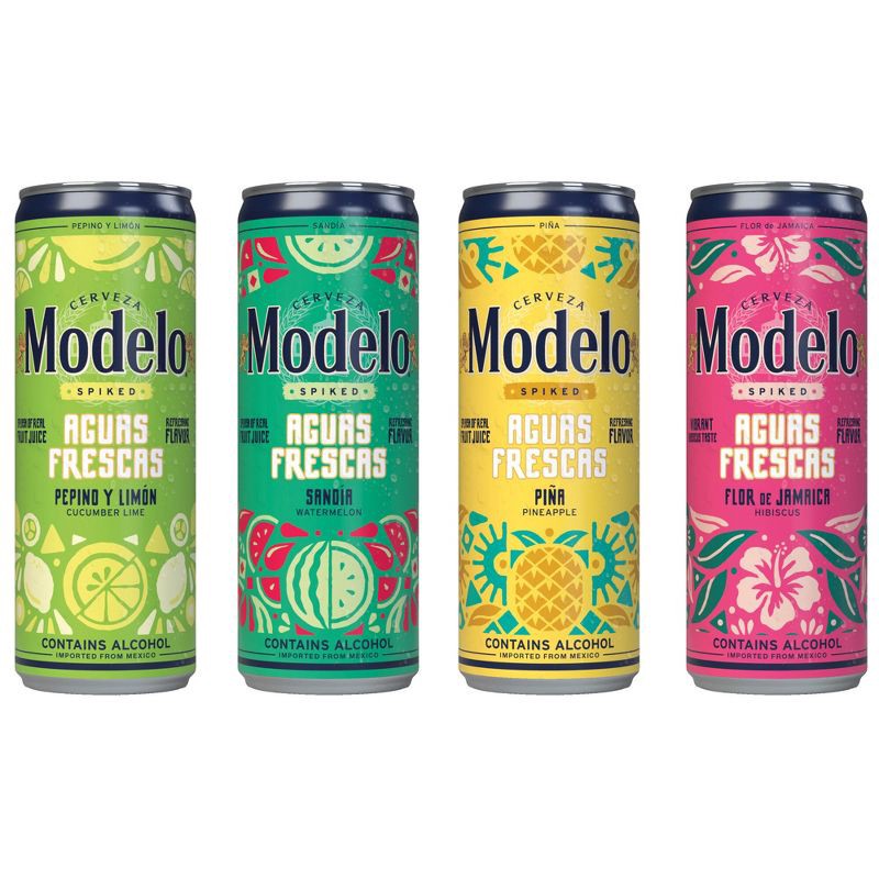 slide 2 of 8, Modelo Especial Modelo Spiked Aguas Frescas Variety Pack Flavored Malt Beverage - 12pk/12 fl oz Cans, 12 ct; 12 fl oz