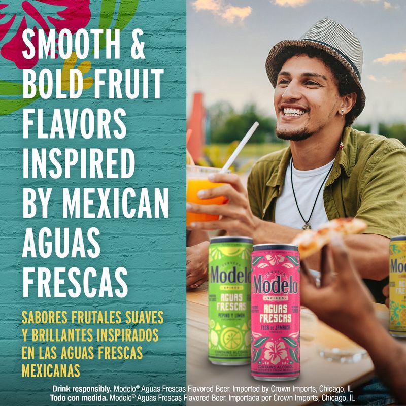slide 4 of 8, Modelo Especial Modelo Spiked Aguas Frescas Variety Pack Flavored Malt Beverage - 12pk/12 fl oz Cans, 12 ct; 12 fl oz
