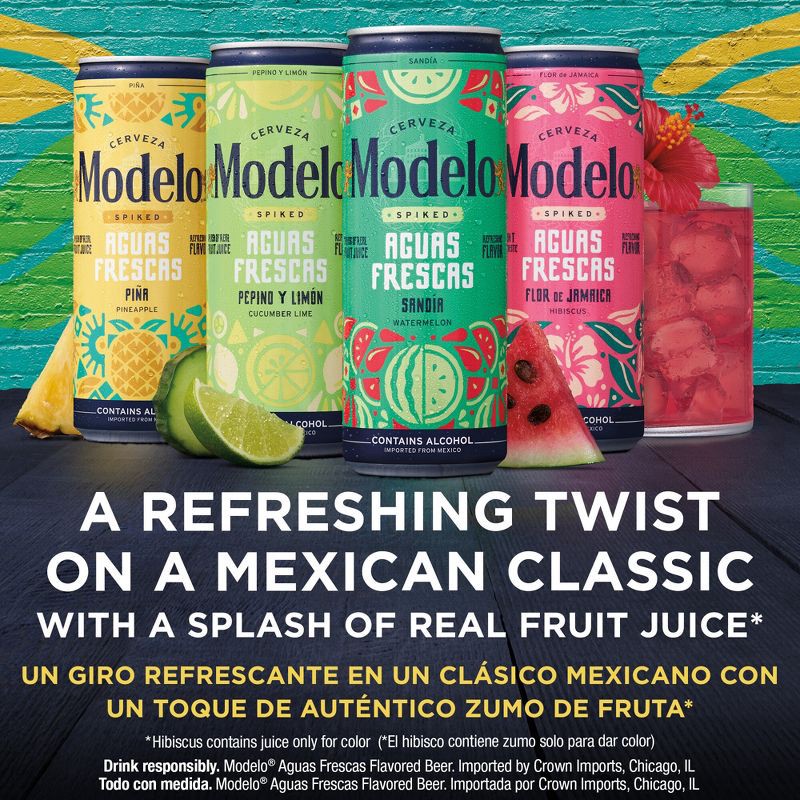 slide 5 of 9, Modelo Especial Modelo Aguas Frescas - 12pk/12 fl oz Cans, 12 ct; 12 fl oz