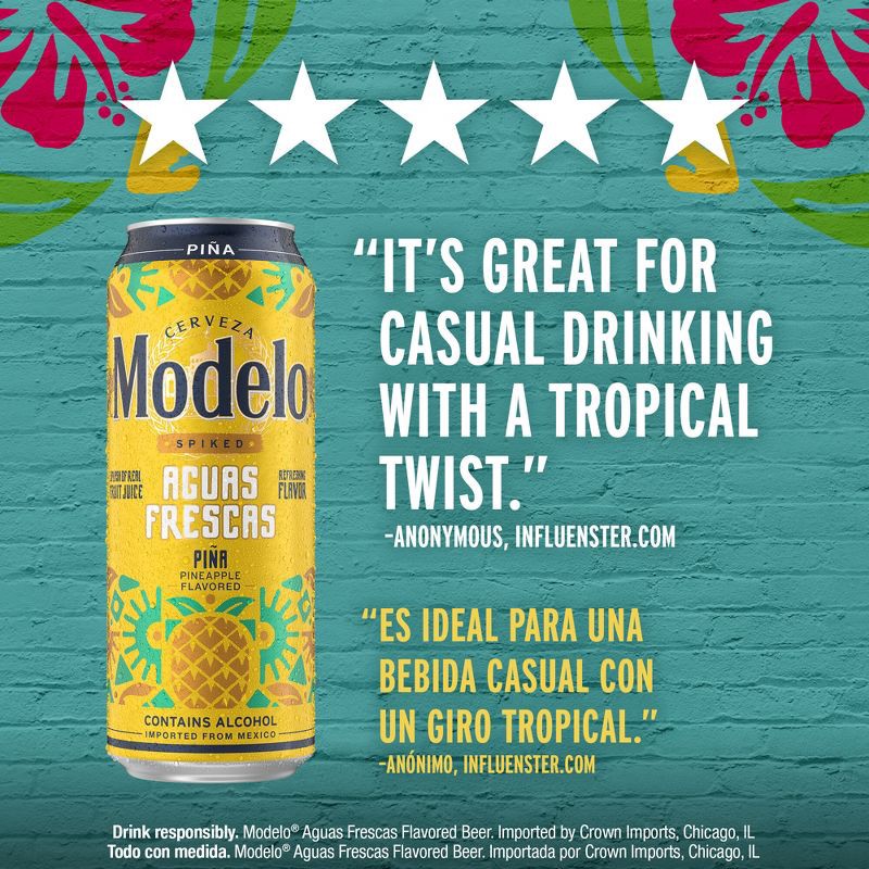 slide 7 of 8, Modelo Especial Modelo Spiked Aguas Frescas Variety Pack Flavored Malt Beverage - 12pk/12 fl oz Cans, 12 ct; 12 fl oz
