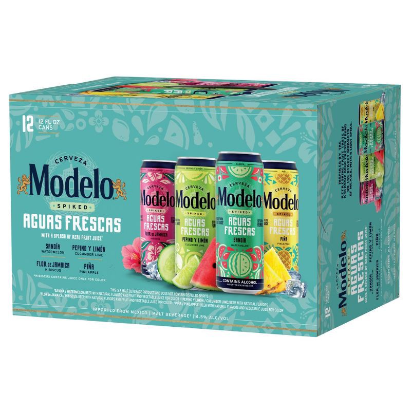 slide 9 of 9, Modelo Especial Modelo Aguas Frescas - 12pk/12 fl oz Cans, 12 ct; 12 fl oz