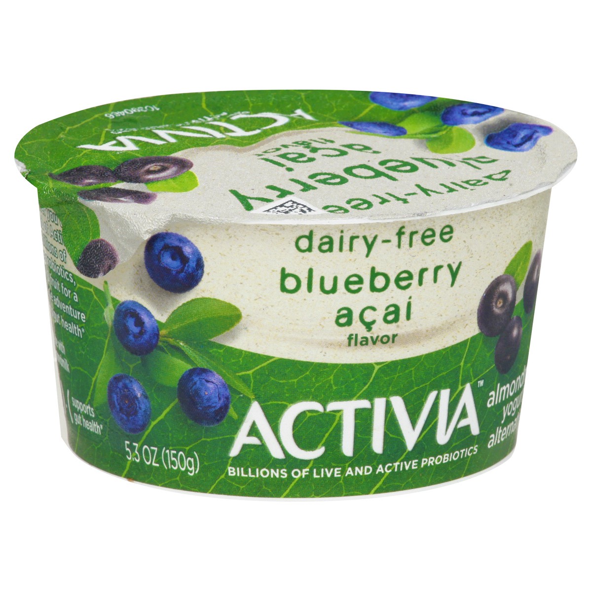 slide 3 of 10, Activia Almond Milk Dairy-Free Yogurt Alternative, Blueberry Acai, 5.3 oz., 5.3 oz