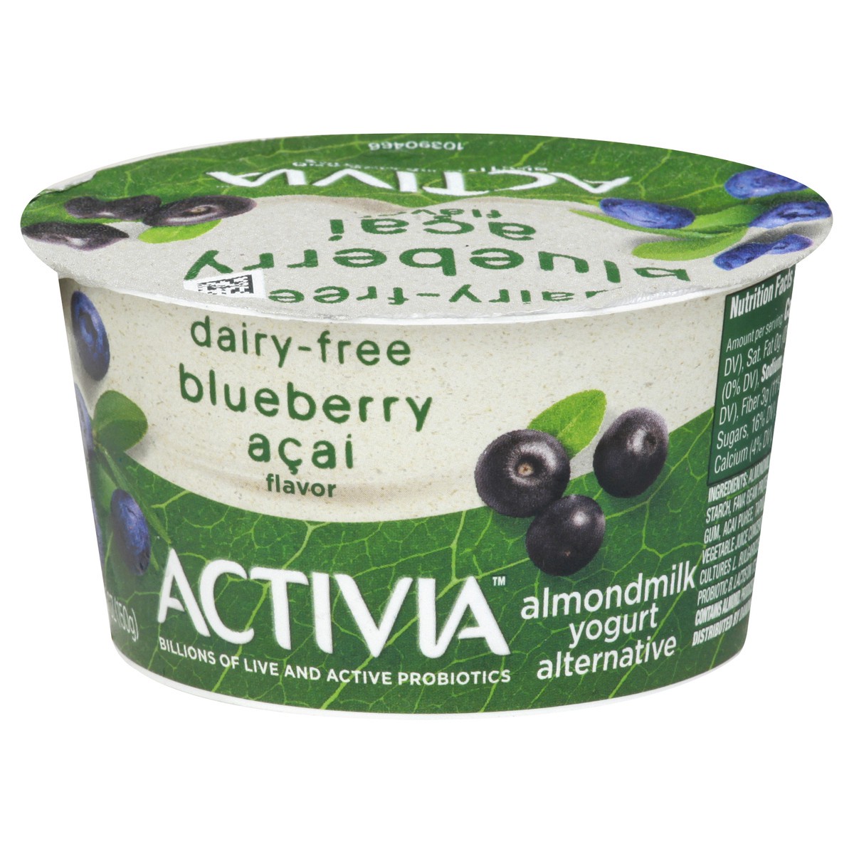 slide 4 of 10, Activia Almond Milk Dairy-Free Yogurt Alternative, Blueberry Acai, 5.3 oz., 5.3 oz