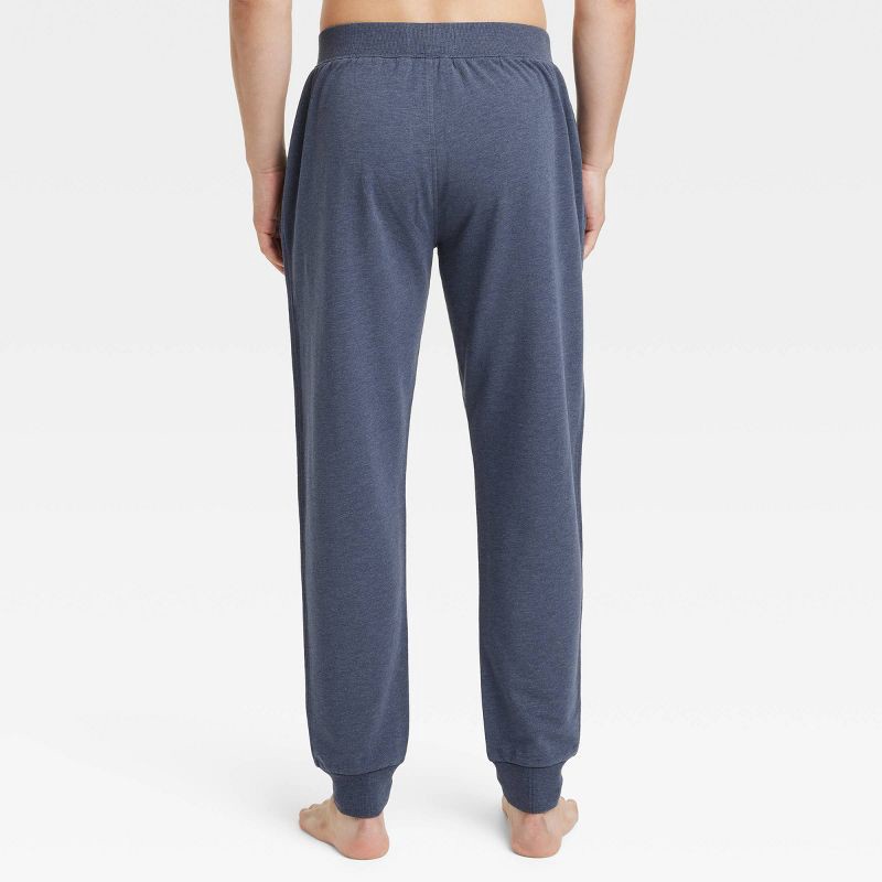 slide 2 of 2, Men's Cotton Modal Knit Jogger Pajama Pants - Goodfellow & Co™ Heathered Navy Blue L, 1 ct
