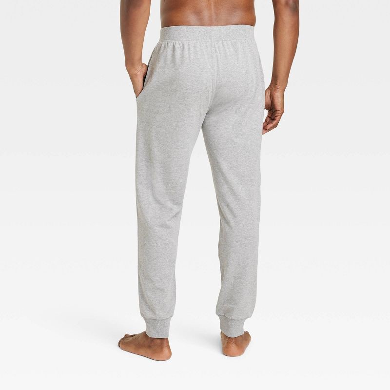 slide 2 of 2, Men's Cotton Modal Knit Jogger Pajama Pants - Goodfellow & Co™ Heathered Gray L, 1 ct