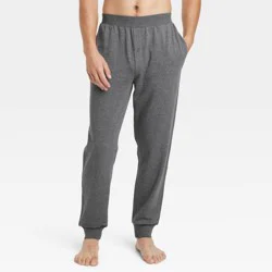 Men's Cotton Modal Knit Jogger Pajama Pants - Goodfellow & Co™ Dark Gray L