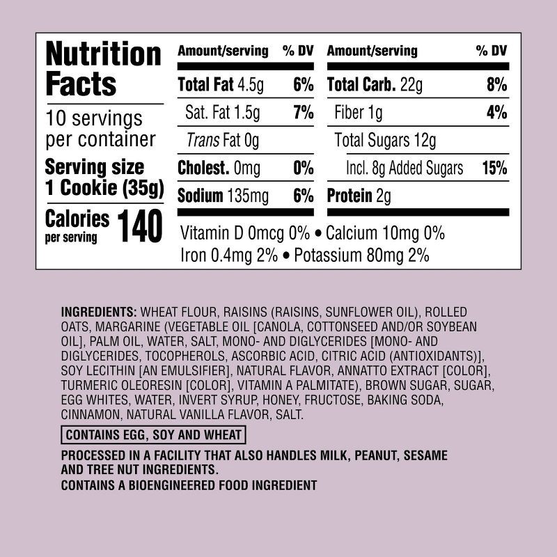 slide 4 of 4, Oatmeal Raisin Cookies - 10ct/12.5oz - Favorite Day™, 10 ct; 12.5 oz