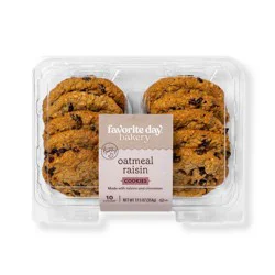 Oatmeal Raisin Cookies - 10ct/12.5oz - Favorite Day™