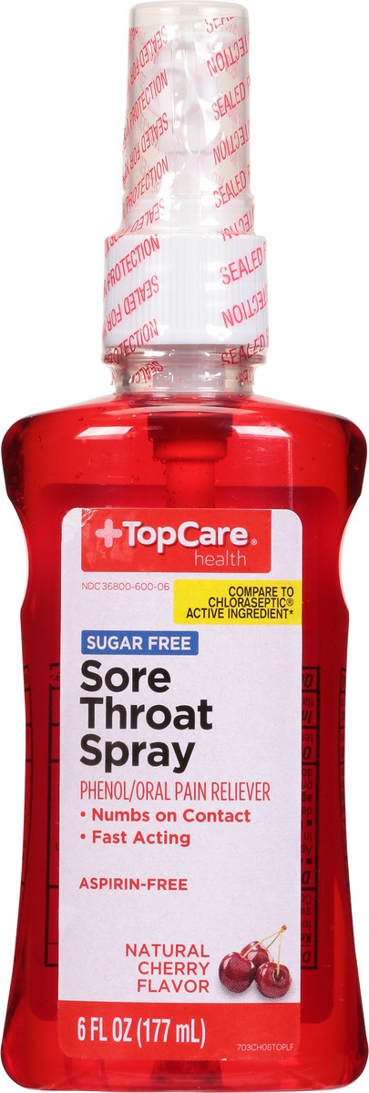 slide 8 of 15, TopCare Health Sugar Free Natural Cherry Flavor Sore Throat Spray 6 fl oz, 6 fl oz