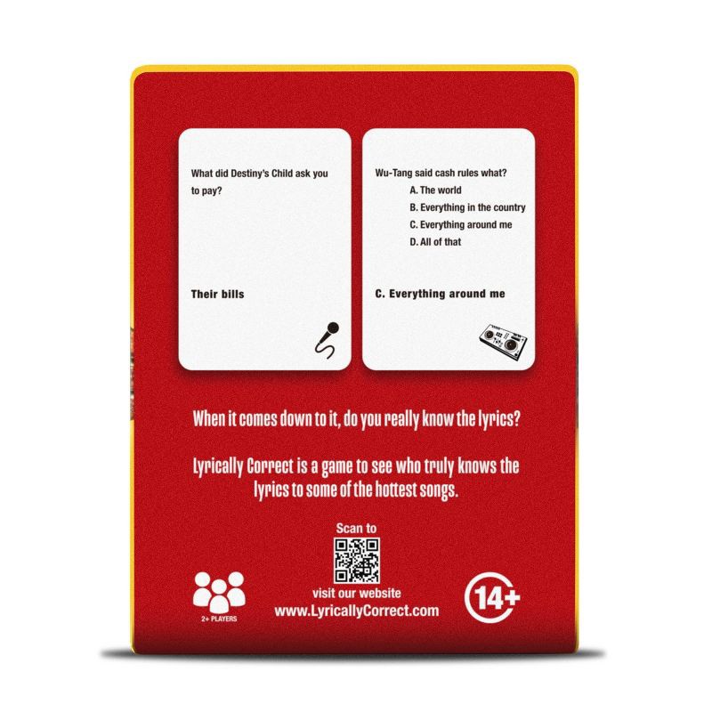 slide 3 of 6, Lyrically Correct Card Game, 1 ct