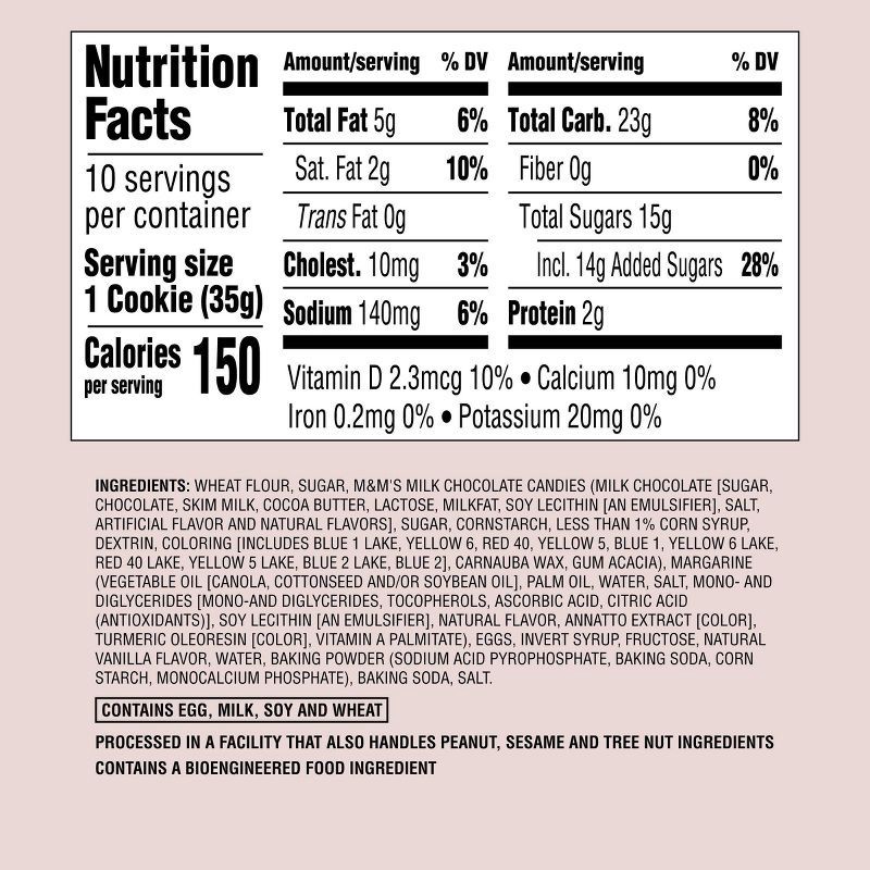 slide 4 of 4, Sugar Cookies with M&Ms - 10ct/12.5oz - Favorite Day™, 10 ct; 12.5 oz