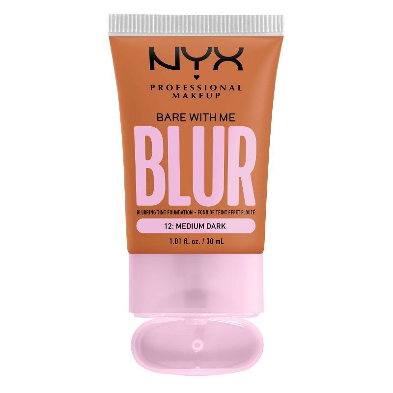 slide 7 of 7, NYX Professional Makeup Bare With Me Blur Tint Soft Matte Foundation - 12 Medium Dark - 1.01 fl oz, 1.01 fl oz
