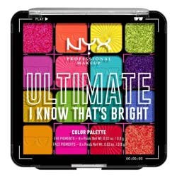 NYX Professional Makeup Ultimate Eyeshadow Palette - I Know That's Bright - 0.32 oz