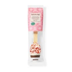 Christmas White Chocolaty Coated with Peppermint Hot Cocoa Spoon - 0.8oz - Favorite Day™