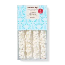 Christmas White Chocolaty Coated Stirrers with Marshmallows - 1.2oz - Favorite Day™