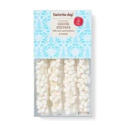 Christmas White Chocolaty Coated Stirrers with Marshmallows - 1.2oz - Favorite Day™