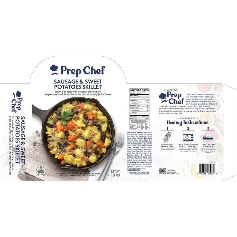 slide 2 of 3, Prep Chef Frozen Southwestern Breakfast Skillet - 7oz, 7 oz