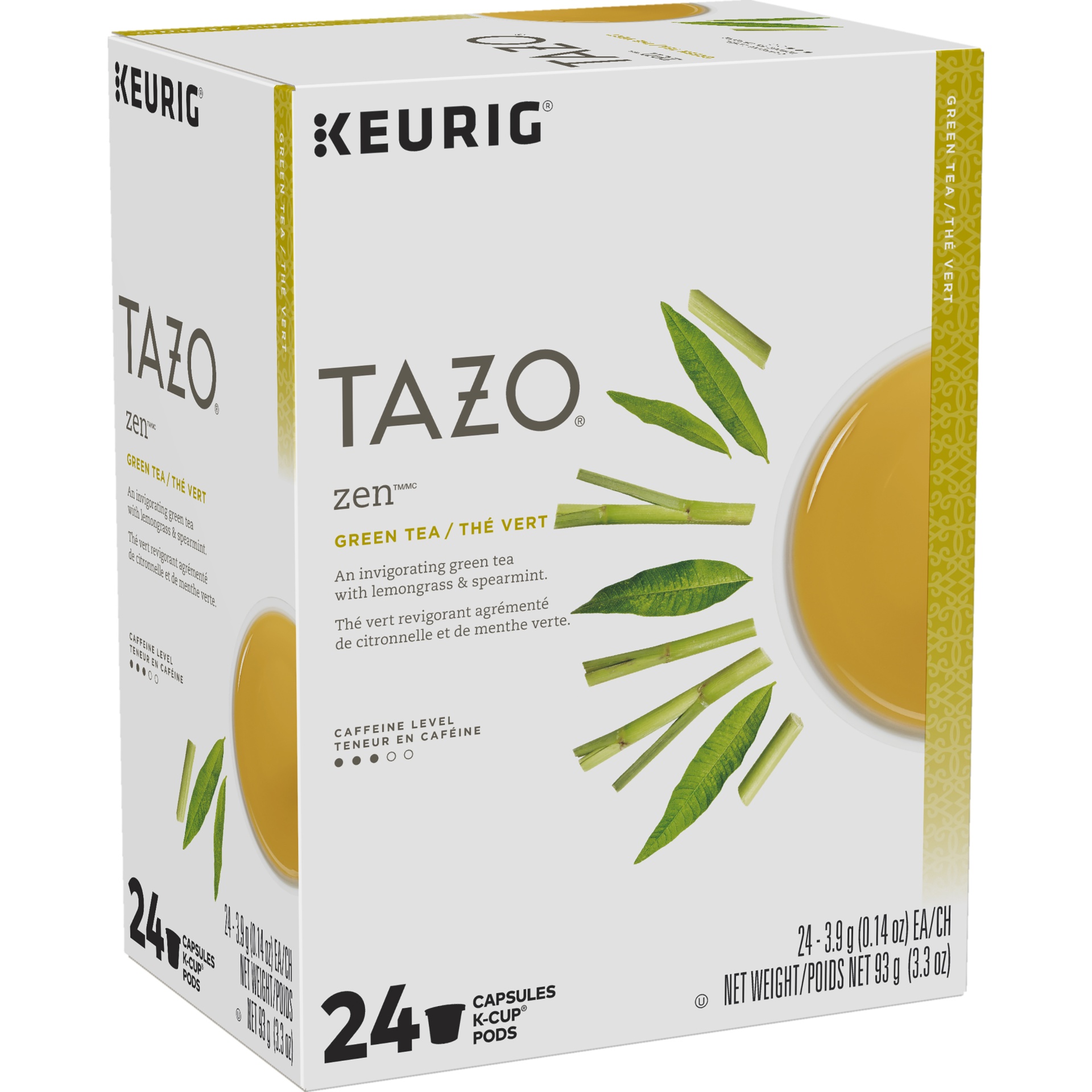 slide 2 of 4, Tazo Zen Green Tea K-Cup Pods, 3.3 Oz, Pack Of 24 Pods, 24 ct