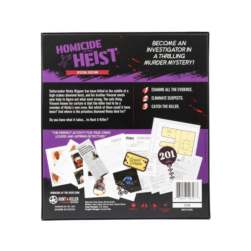 slide 5 of 5, Hunt A Killer Homicide At The Heist Special Edition Board Game, 1 ct