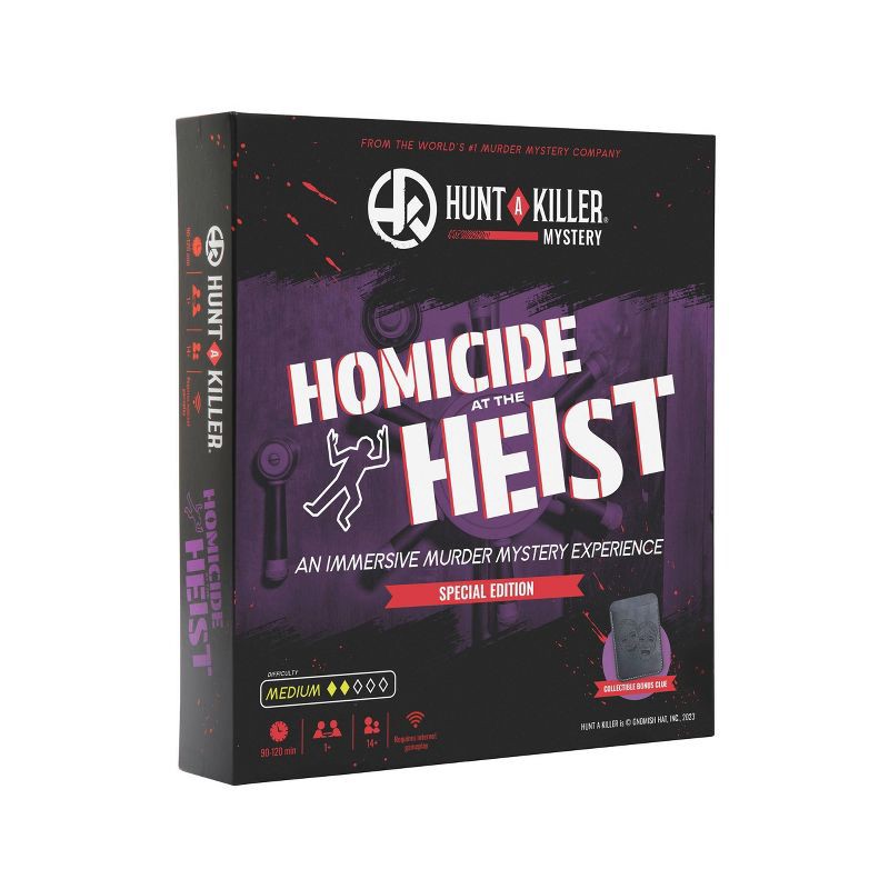 slide 1 of 5, Hunt A Killer Homicide At The Heist Special Edition Board Game, 1 ct