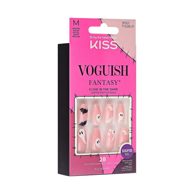 slide 6 of 8, KISS Products Fake Nails - Ghoul's Night - 31ct - Halloween, 31 ct