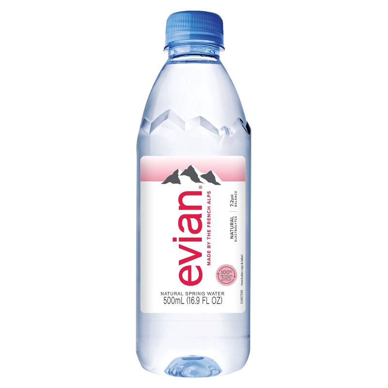 slide 11 of 14, Evian Natural Spring Water - 6pk/0.5L Bottles, 6 ct; 1/2 liter