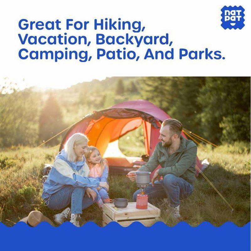 slide 9 of 9, NATPAT 24ct "BuzzPatch" DEET‑Free Kids Mosquito Repellent Stickers: Citronella Scented, Safe for All Ages, Ready to Use, 24 ct