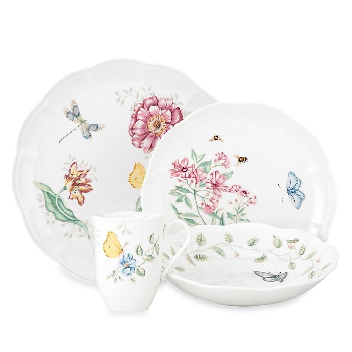 slide 1 of 2, Lenox Butterfly Meadow Place Setting, 4 ct