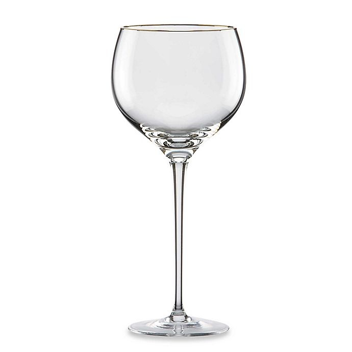 slide 2 of 2, Lenox Eternal Gold Signature Lead Crystal Wine Glass, 10 oz