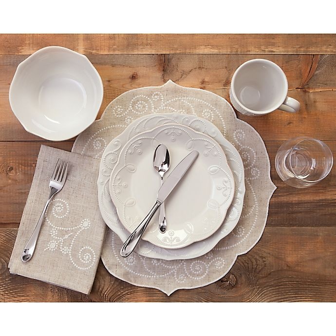 slide 2 of 2, Lenox French Perle Place Setting - White, 4 ct