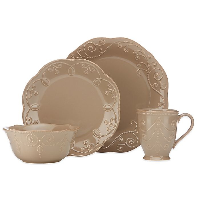 slide 1 of 1, Lenox French Perle Place Setting - Latte, 4 ct