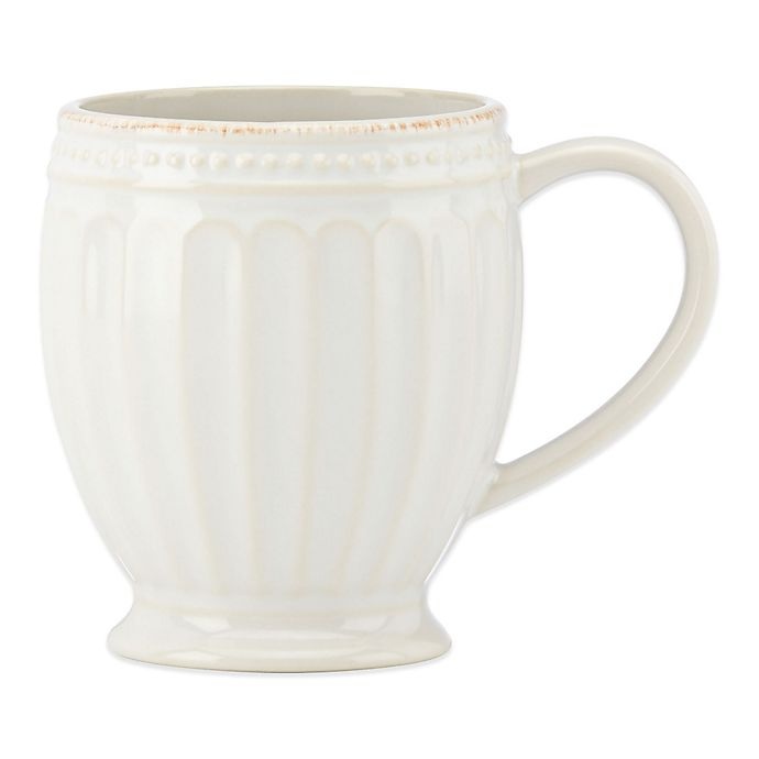 slide 1 of 1, Lenox French Perle Groove Mug - White, 1 ct