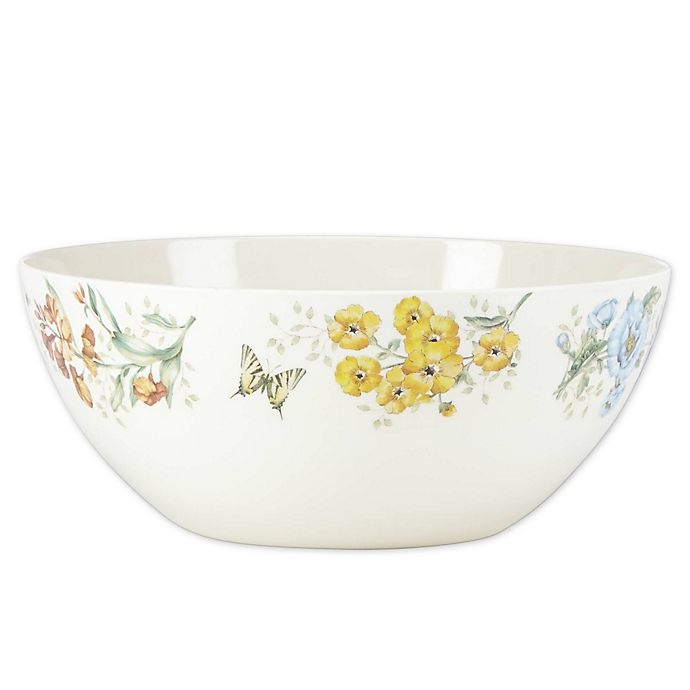 slide 1 of 1, Lenox Butterfly Meadow Melamine Serving Bowl, 1 ct