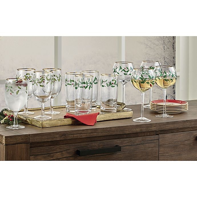 slide 2 of 5, Lenox Holiday Balloon Wine Glasses, 4 ct