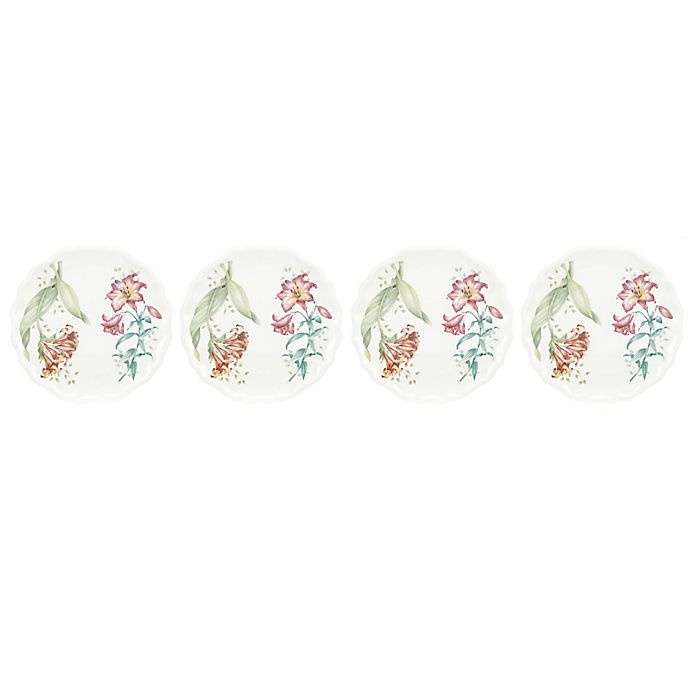 slide 1 of 1, Lenox Butterfly Meadow Melamine Salad Plates, 4 ct